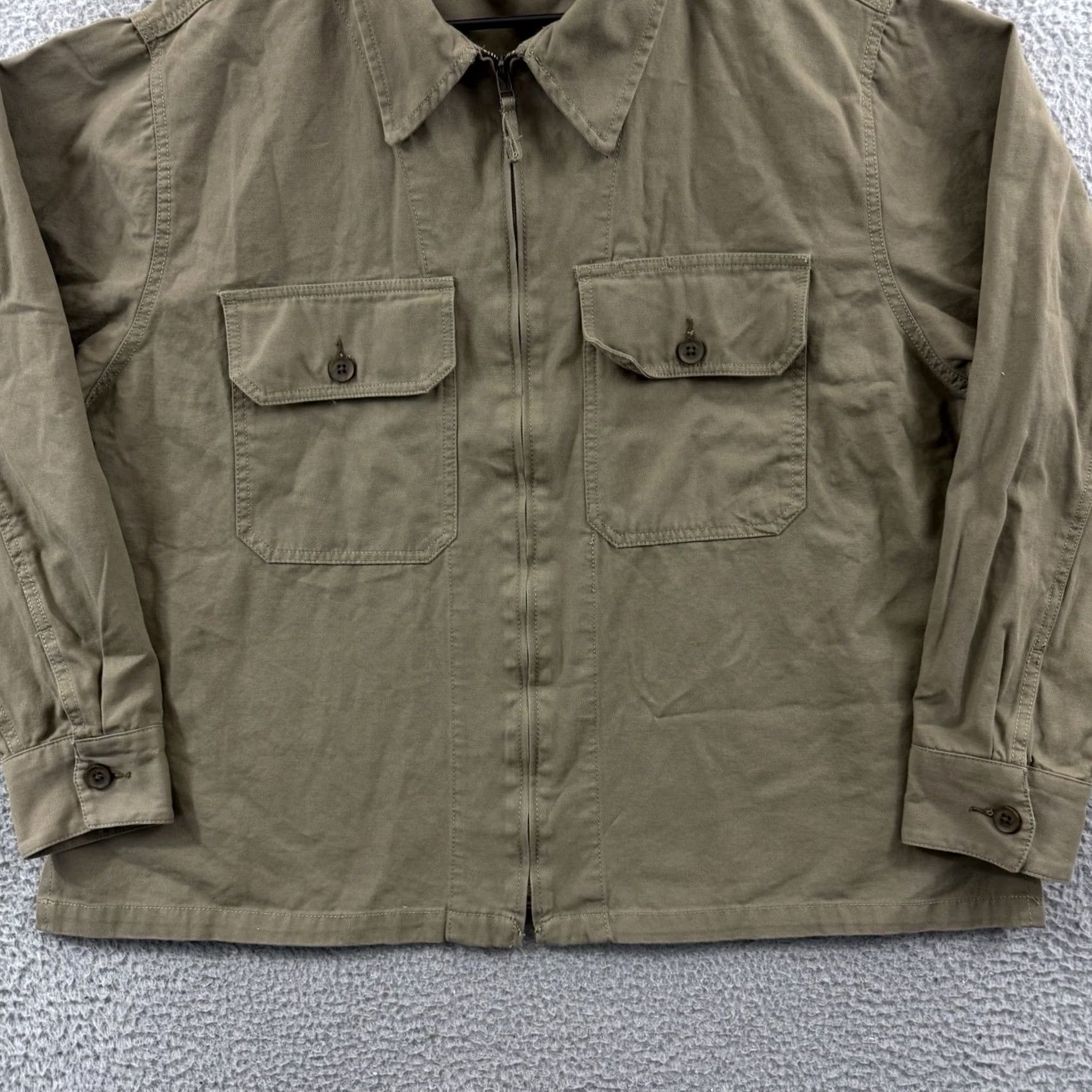 Vintage Line Of Trade Jacket Men’s 2XL Brown Corbin Full Zip Utility Outdoor Jacket Size US XXL / EU 58 / 5 - 2 Thumbnail