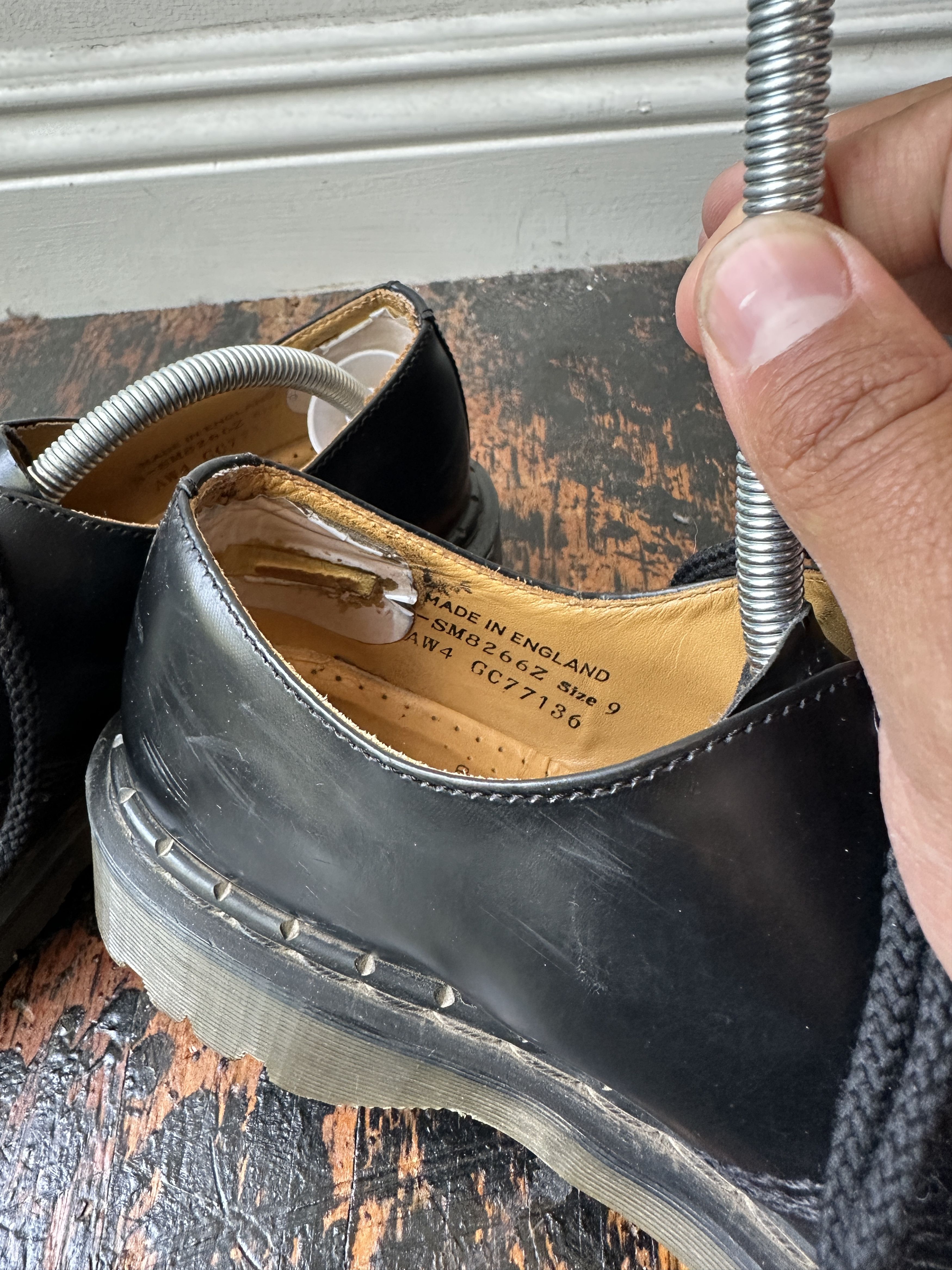 Dr. Martens 1980s 1461 VINTAGE MADE ENGLAND DR Martens AW4 8266 Cap Toes Size US 10 / EU 43 - 5 Thumbnail