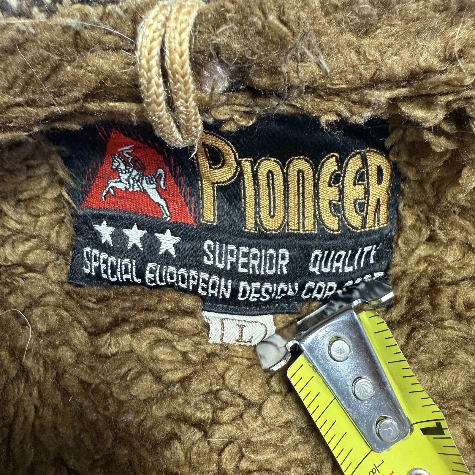 Vintage VTG 70s Pioneer Jacket Western Boho Cowboy Herringbone Wool Size US L / EU 52-54 / 3 - 10 Thumbnail