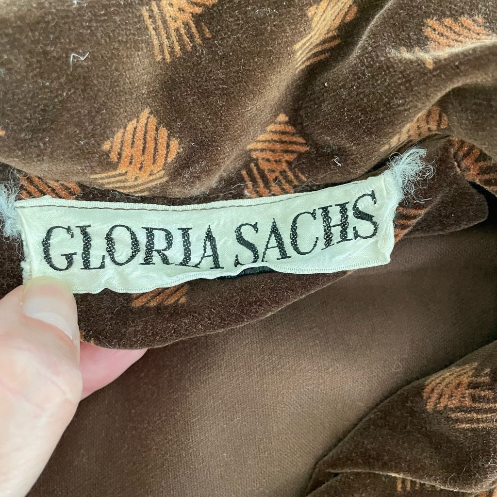 Vintage Vintage 70s Gloria Sachs Velveteen Barrymore Dagger Collar B Size M / US 6-8 / IT 42-44 - 7 Thumbnail