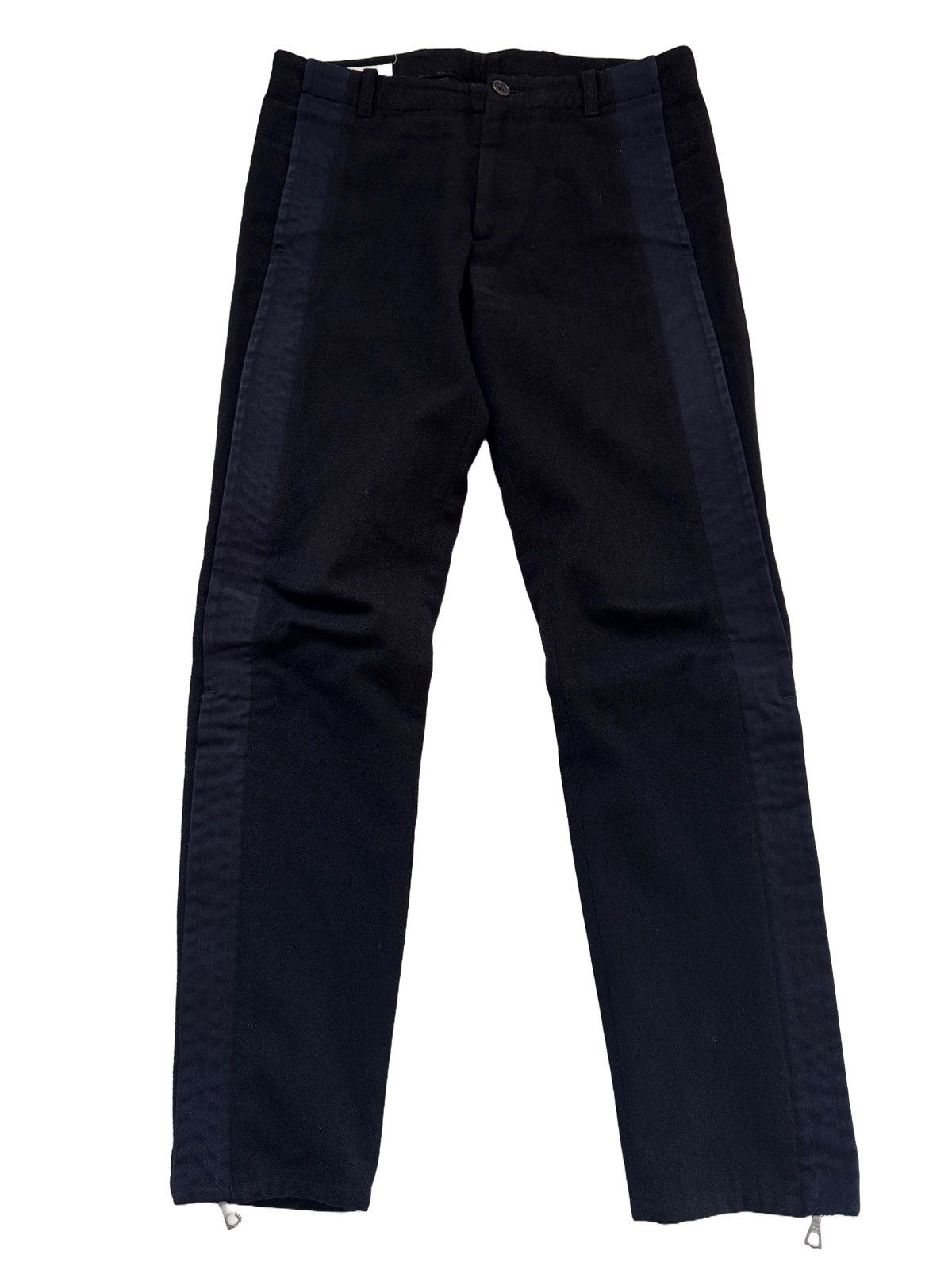 Dries Van Noten FW14 Motor Trousers in Black Wool Size US 30 / EU 46 - 2 Thumbnail