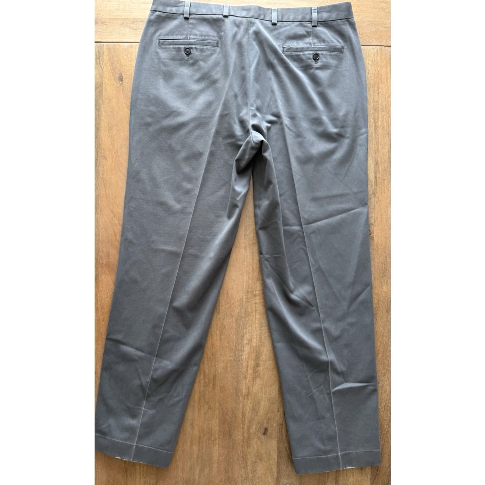 Brooks Brothers Brooks Brothers Clark Fit Advantage Chino Pants Men 38x31 Flat Front Office Trousers Gray Solid Modern City Workwear Regular Mens Size US 38 / EU 54 - 2 Thumbnail