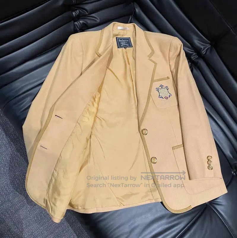 Burberry Burberry L Size Khaki Cashmere Women's Jacket. Size L / US 10 / IT 46 - 4 Thumbnail