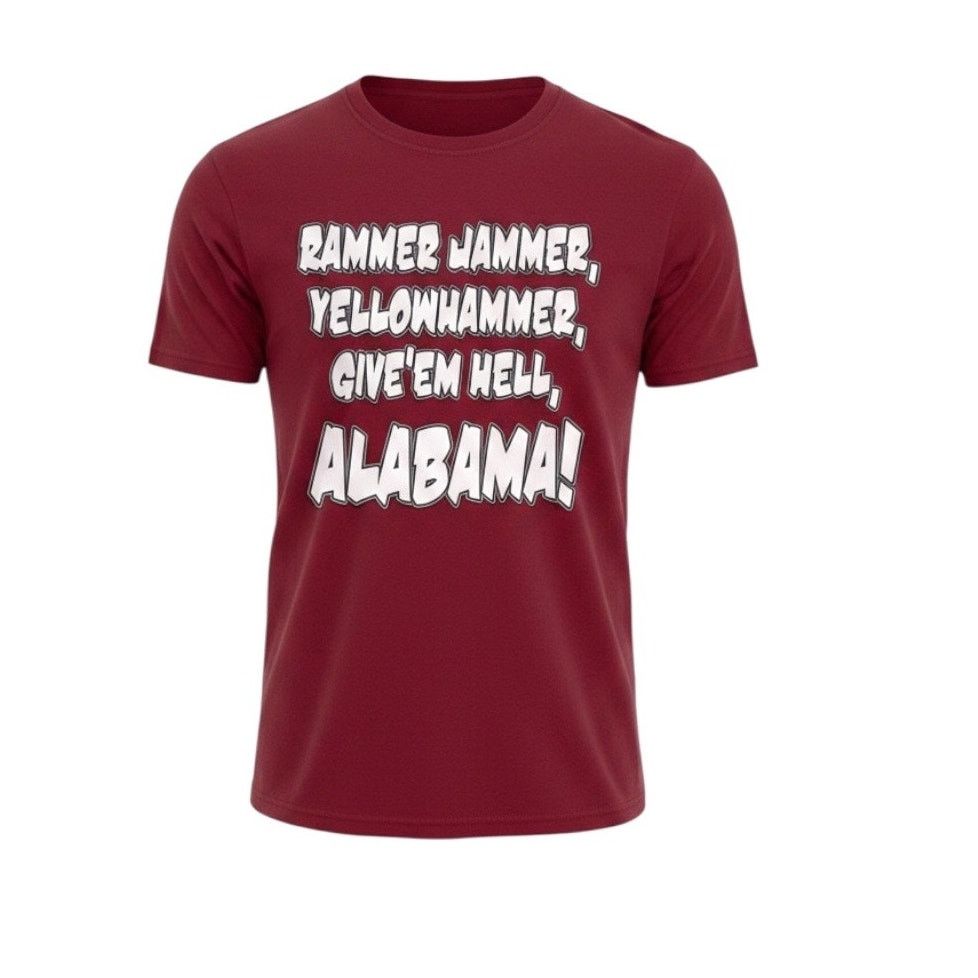 Delta Delta Pro Weight Alabama Crimson Tide Rammer Jammer t-shirt Size US M / EU 48-50 / 2 - 1 Thumbnail