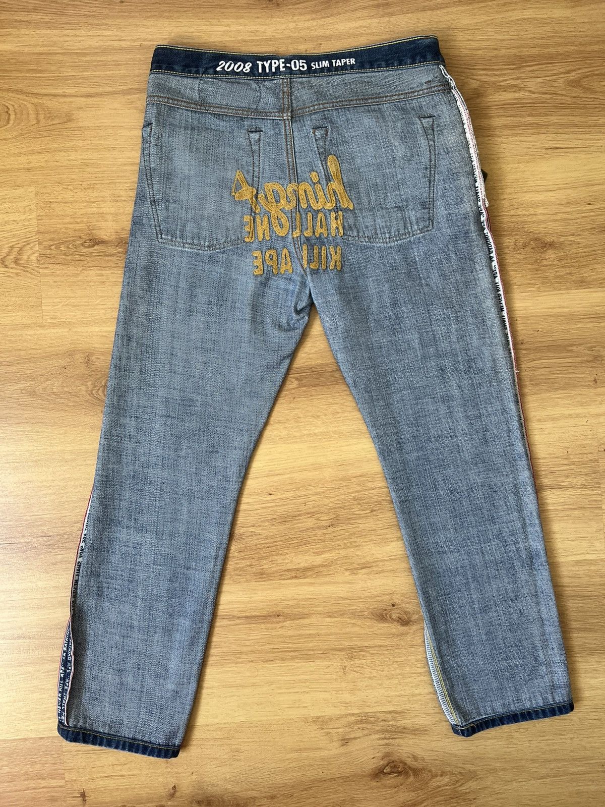 Bape BAPE 2008 Type-05 Slim Taper Jeans–S/Big Logo/Archive Rare Size US 30 / EU 46 - 9 Thumbnail
