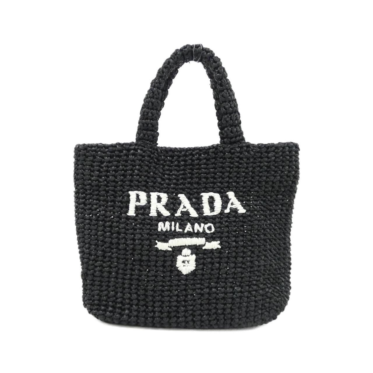 Prada Prada Prada Rafia Tote Bag Plant-based Handbag 1BG422 DUTY FREE for USA Size ONE SIZE - 1 Thumbnail