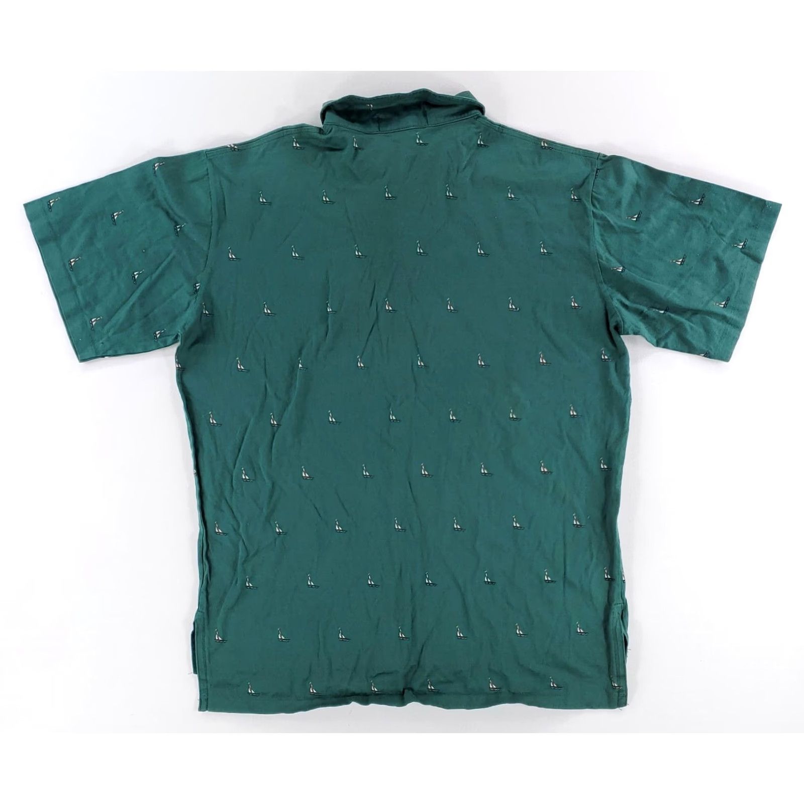 Polo Ralph Lauren Polo Ralph Lauren Polo Shirt AOP Allover Print Sailboats Green Mens L Size US L / EU 52-54 / 3 - 3 Thumbnail