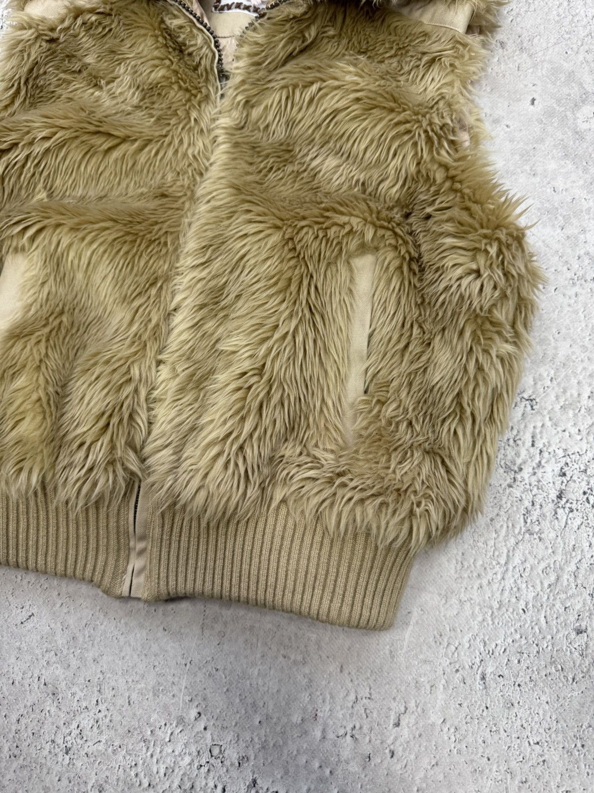 Hysteric Glamour × If Six Was Nine 2000s Avant Garde If Six Was Nine Style VEST fur Size S / US 4 / IT 40 - 4 Thumbnail