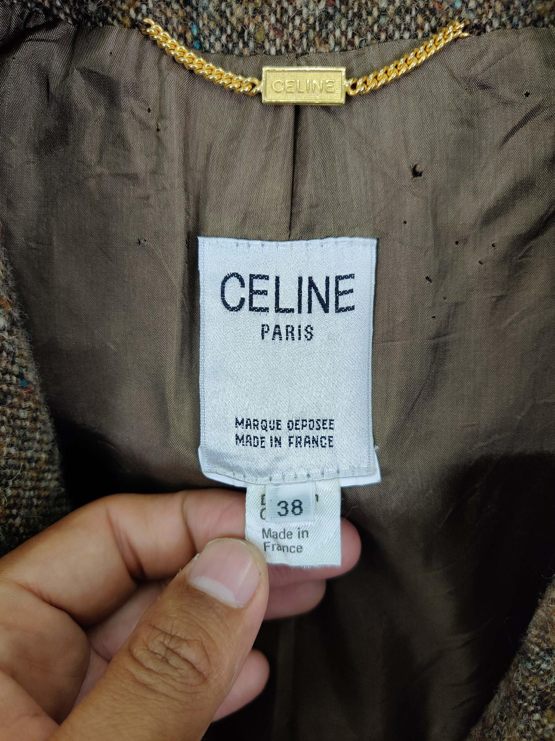 Celine Celine Paris Wool Tweed Coat Jacket Size S / US 4 / IT 40 - 10 Thumbnail