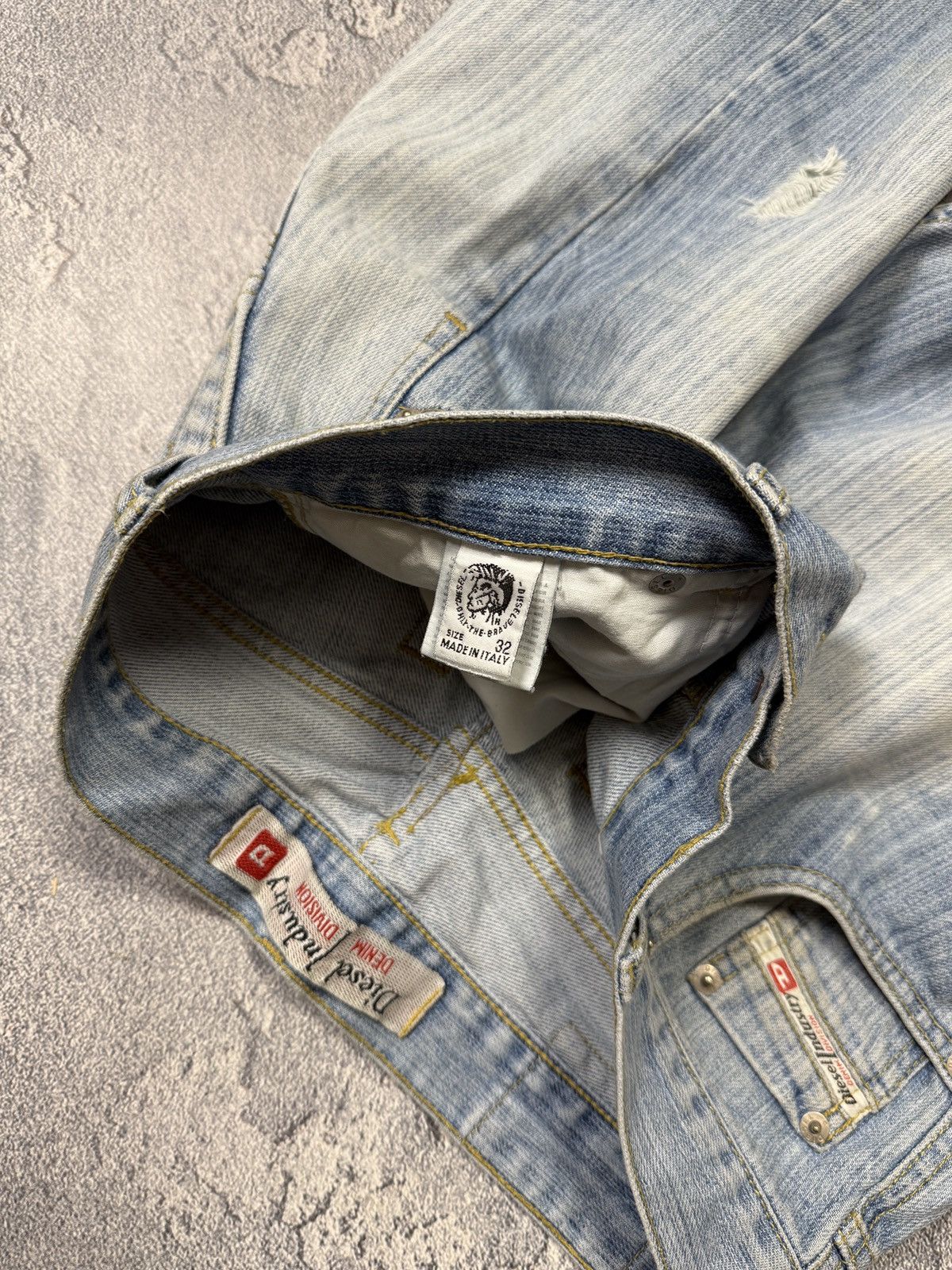 Diesel Y2K Flare Opium LGB Style Diesel Distressed Denim Jeans Size US 32 / EU 48 - 13 Thumbnail