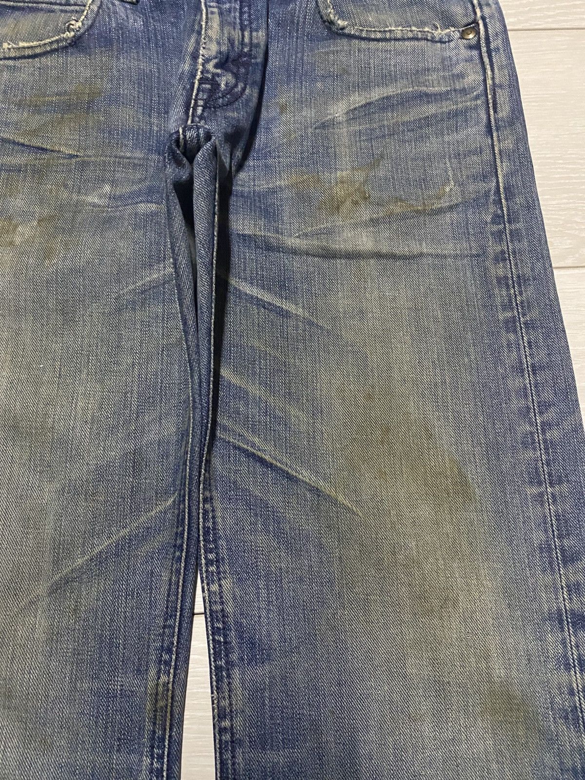Lee × Number (N)ine Lee Riders Sanforized Dirty Wash Distressed Loose Jeans Size US 30 / EU 46 - 8 Thumbnail