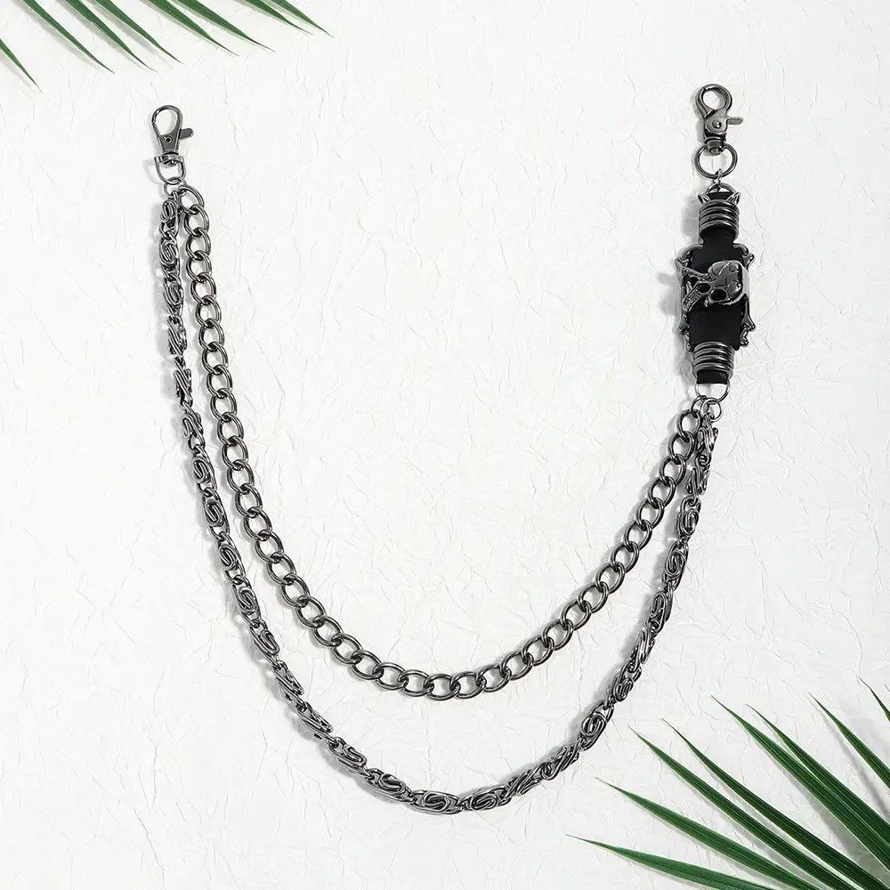 Jewelry Dark Skull Chain Key Chains Wallet Belt Chain Trousers Pants Size ONE SIZE - 5 Thumbnail