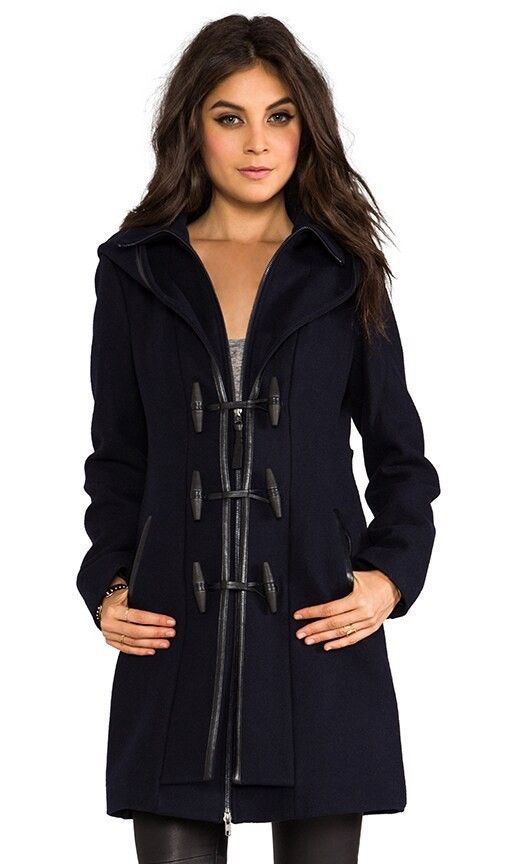 Mackage Mackage Steffy Wool Cashmere Black Long Heavy Coat Toggle C Size XS / US 0-2 / IT 36-38 - 1 Thumbnail