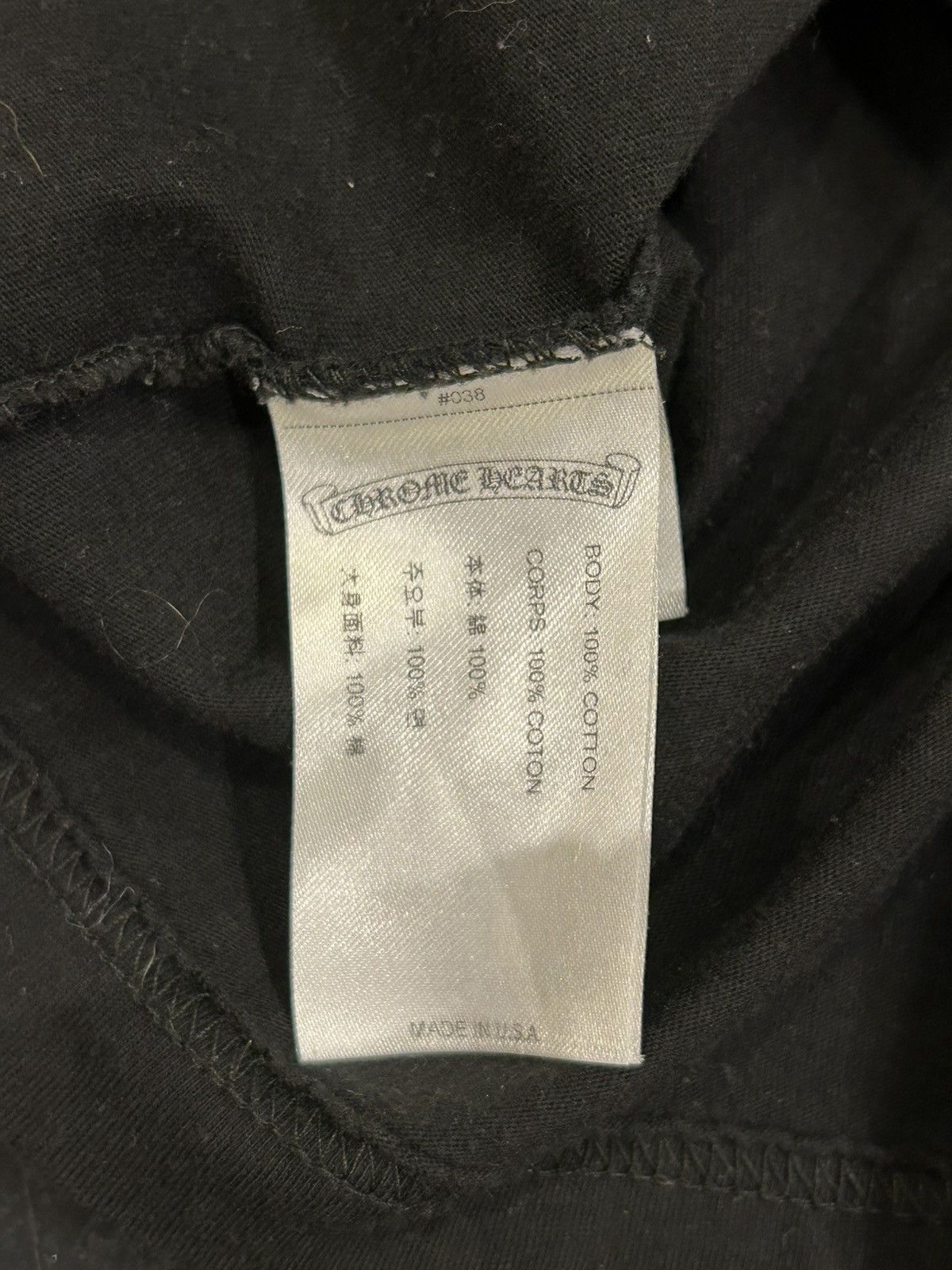 Chrome Hearts Chrome Hearts Neck Logo Tee Size US L / EU 52-54 / 3 - 4 Thumbnail
