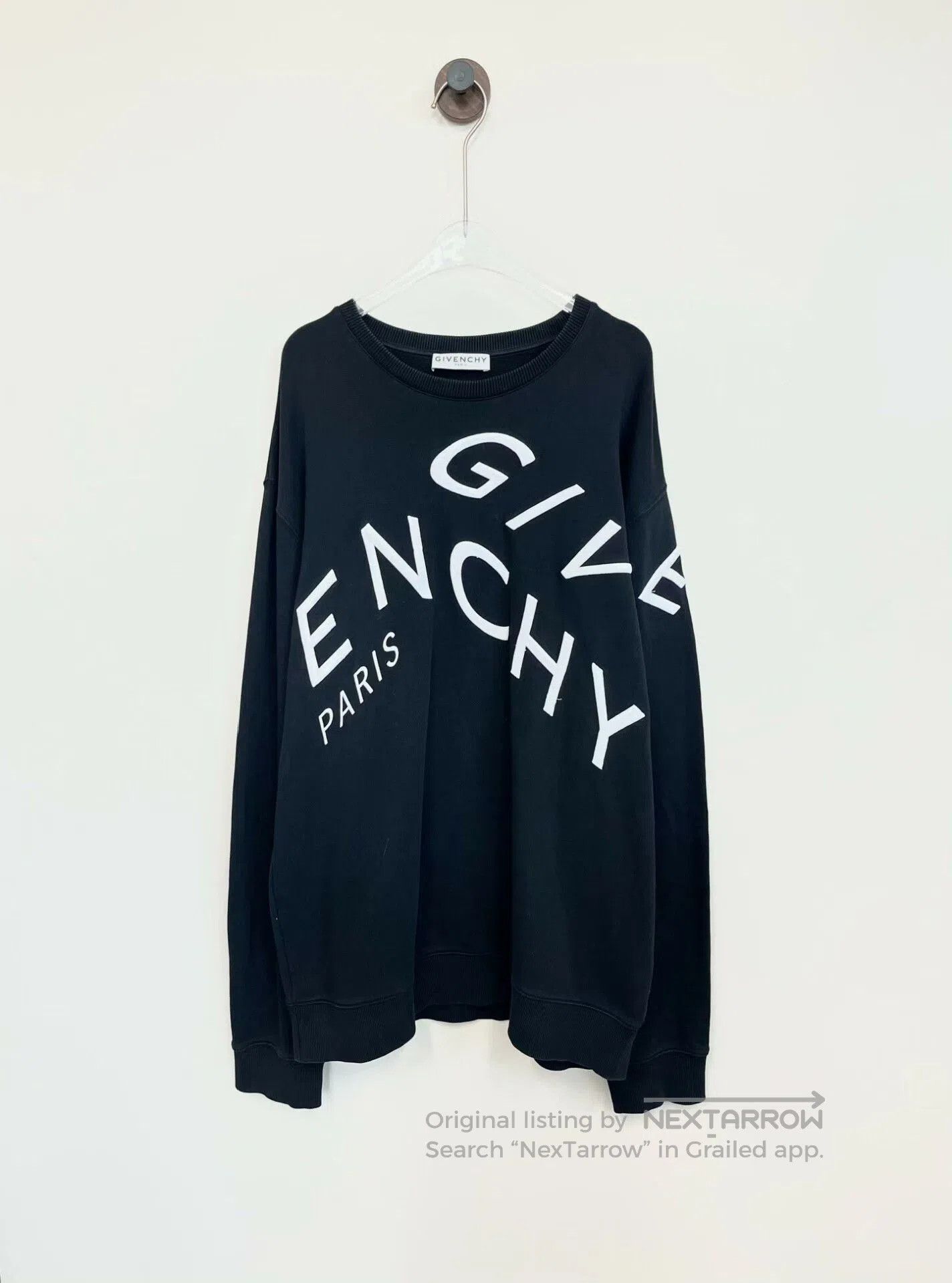 Givenchy Givenchy Black Logo Sweatshirt XXL. Size US XXL / EU 58 / 5 - 1 Thumbnail