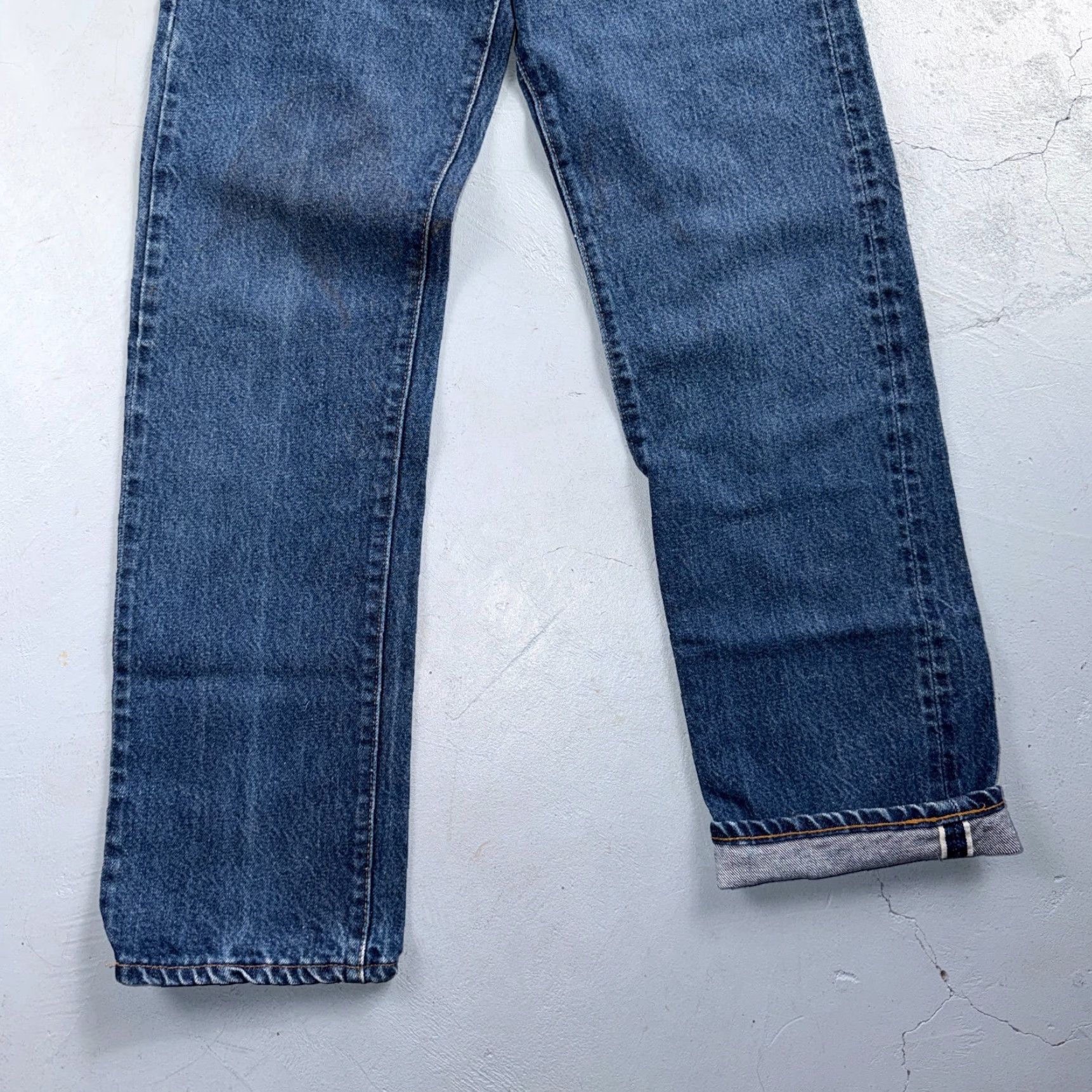 Levi's VINTAGE Levi's 501 Jeans Levis 501 Vintage 80s Redline Selvedge USA XX Dark Wash 27x32 24x28 Men Blue 5-Pocket Denim Distressed Classic Size US 27 - 3 Thumbnail