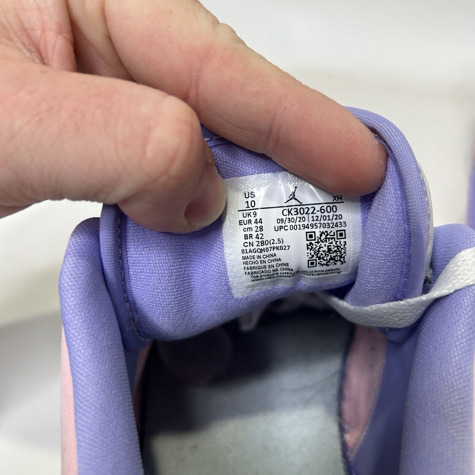 Nike Nike Air Jordan 1 Low SE “Arctic Punch Pink Purple” 2024 Size US 10 / EU 43 - 8 Thumbnail