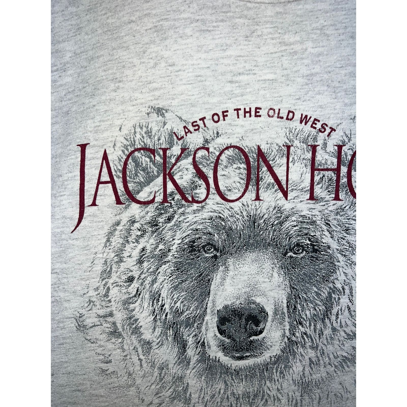 Jerzees Vintage Jackson Hole Shirt Big Bear Animal Tee 90s Large Size US L / EU 52-54 / 3 - 3 Thumbnail