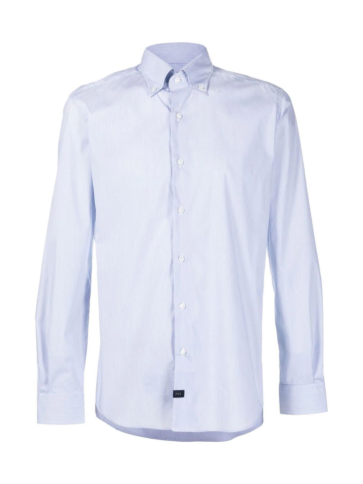 Fay BUTTON DOWN STRETCH SHIRT Size US S / EU 44-46 / 1 - 1 Thumbnail