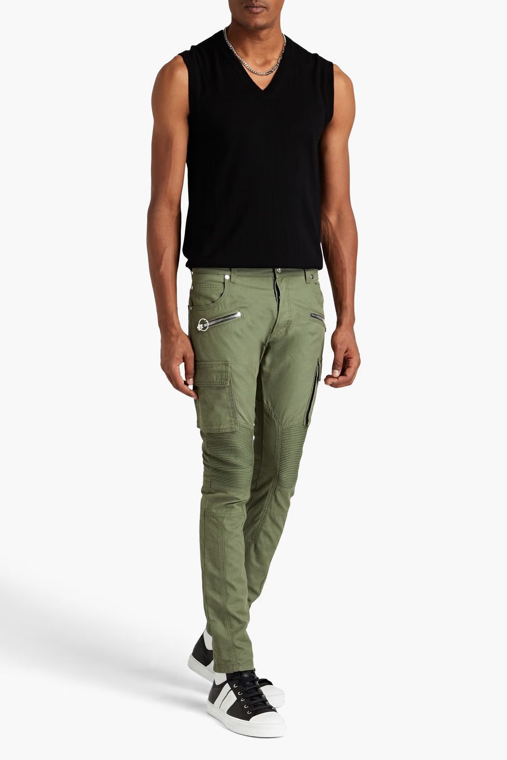 Balmain o1y0426 Cargo Pant in Military Green Size US 30 / EU 46 - 3 Thumbnail