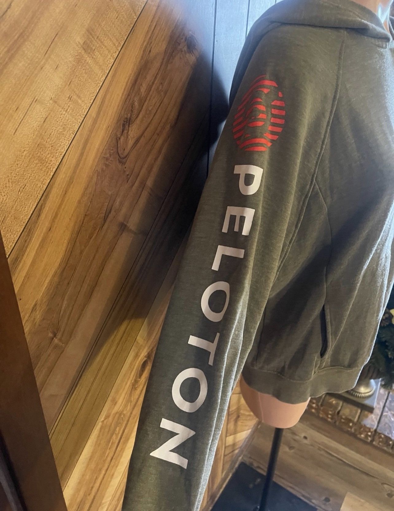 Peloton Peloton Med Army Green Logo Printed Pullover Half Zip Hoodie Size US M / EU 48-50 / 2 - 4 Thumbnail