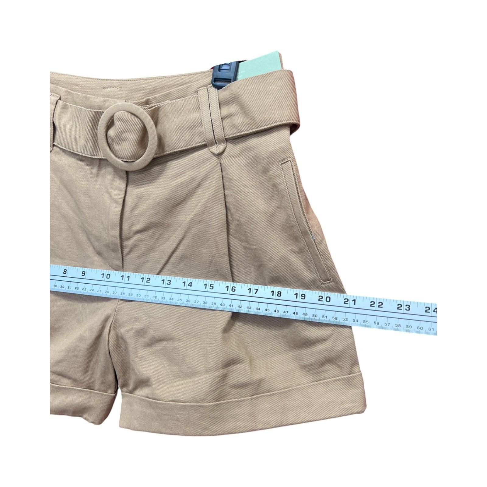 Other Ryegrass - Women's Mid-Rise Pleated Short - Light Brown - 4 Size 27" / US 4 / IT 40 - 6 Thumbnail