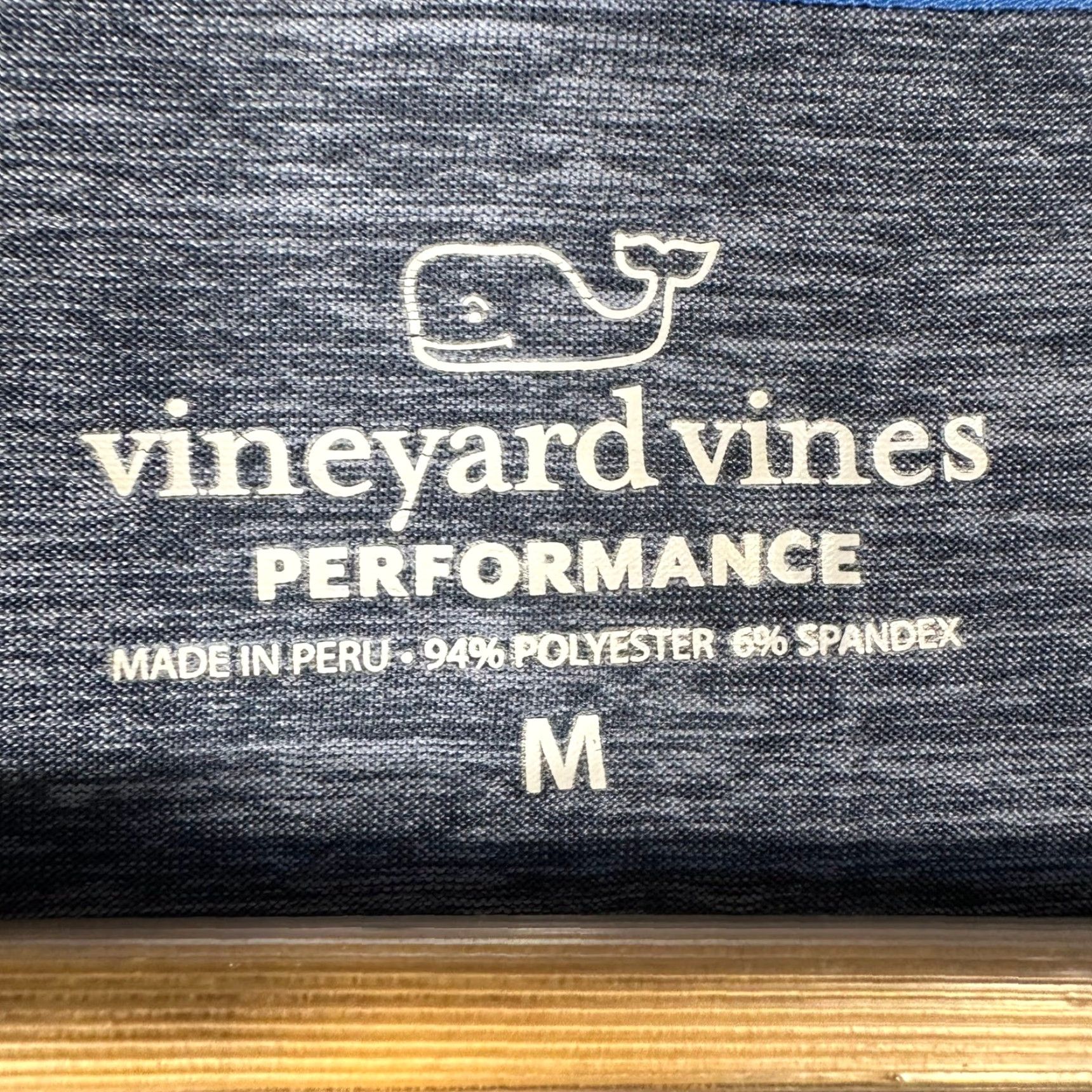 Vineyard Vines Vineyard Vines Performance Shirt Mens M Blue Heather Long Sleeve Golf Whale Logo Crew Neck Moisture Wicking Stretch Lightweight Athletic Jersey Size US M / EU 48-50 / 2 - 4 Thumbnail