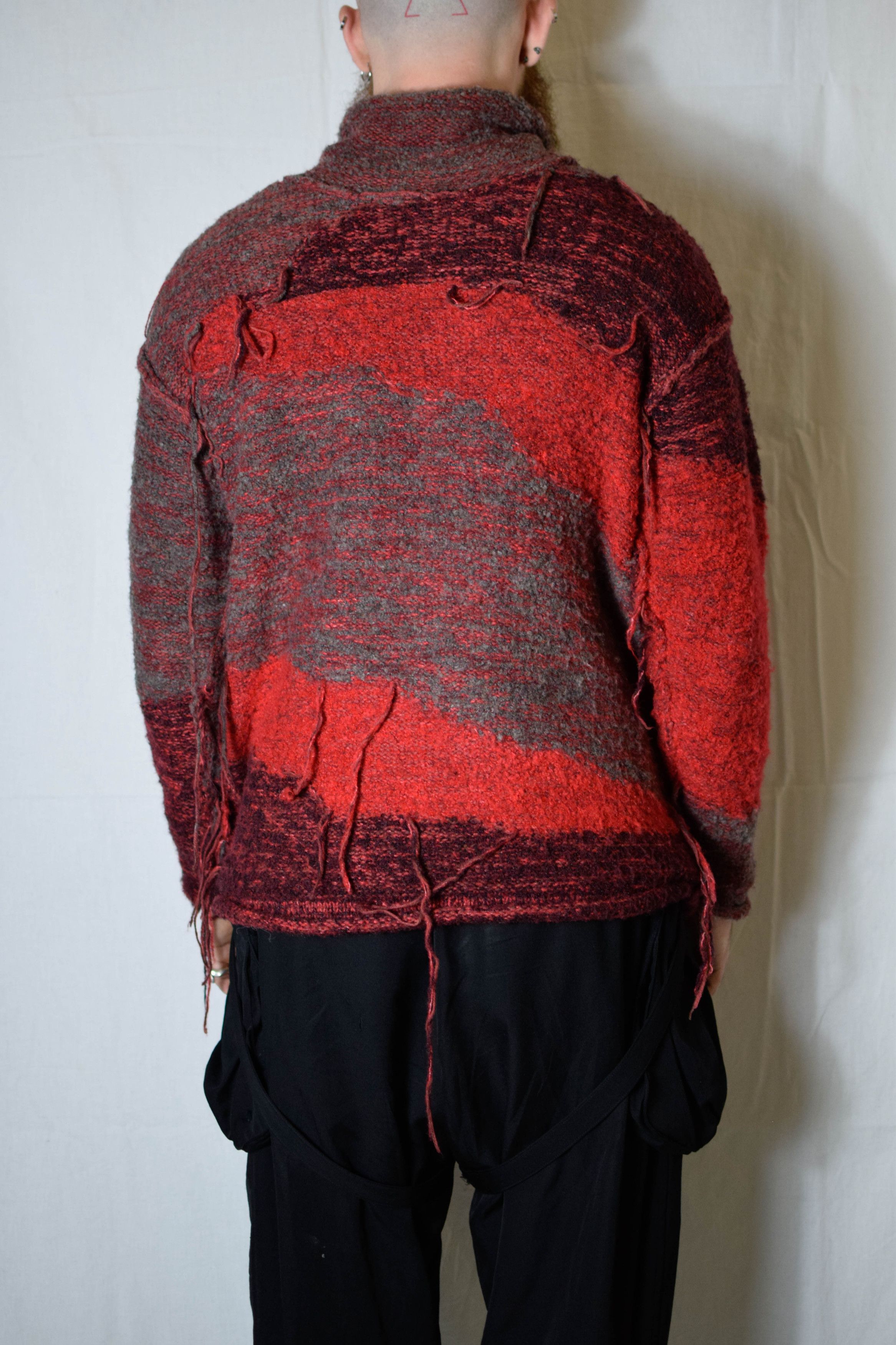 The Viridi-anne The Viridi-Anne AW23 Reversible Grunge Sweater - VI-3652-07 Size US L / EU 52-54 / 3 - 6 Thumbnail