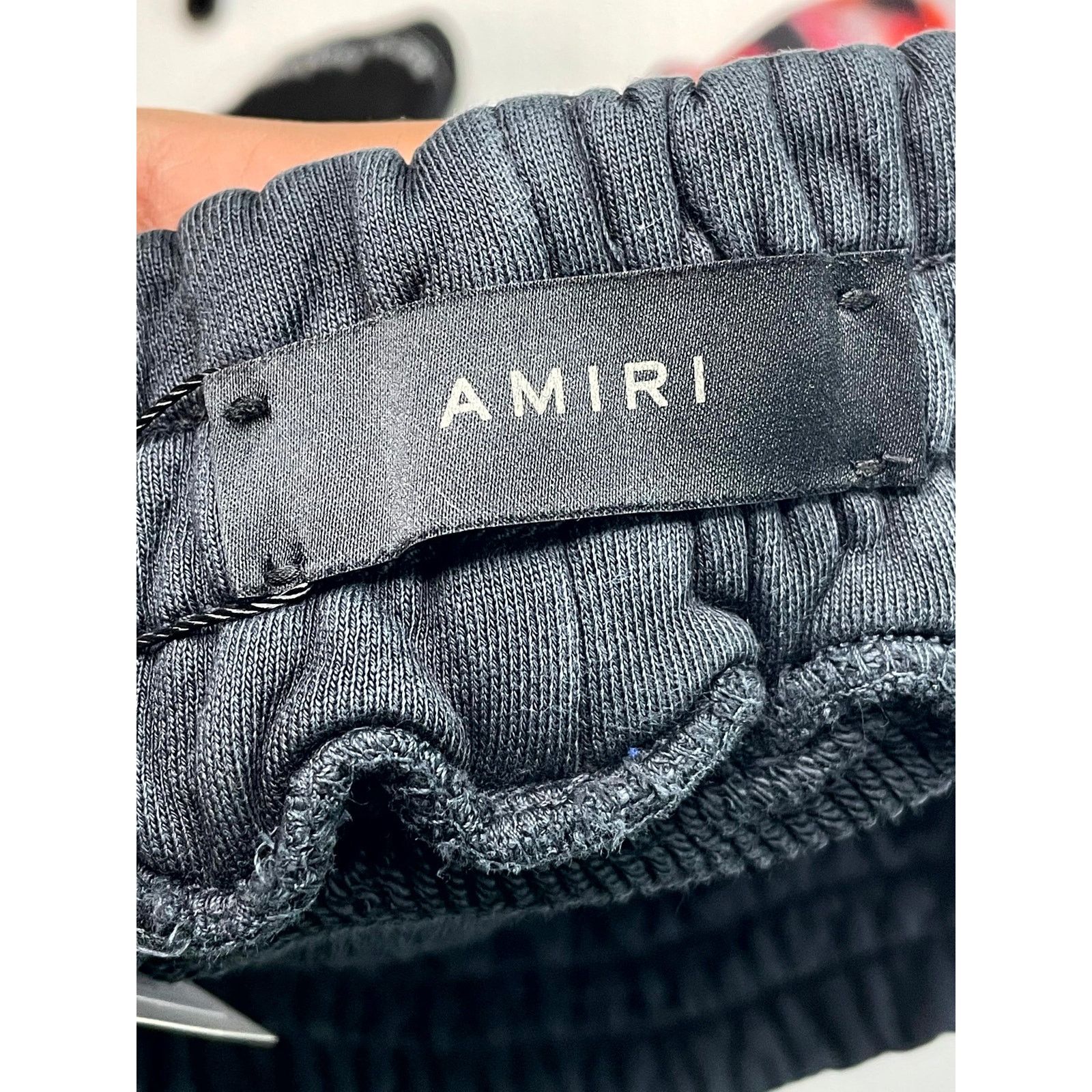 Amiri Amiri Script Logo Tie Dye Black Sweatpants Size US 36 / EU 52 - 4 Thumbnail