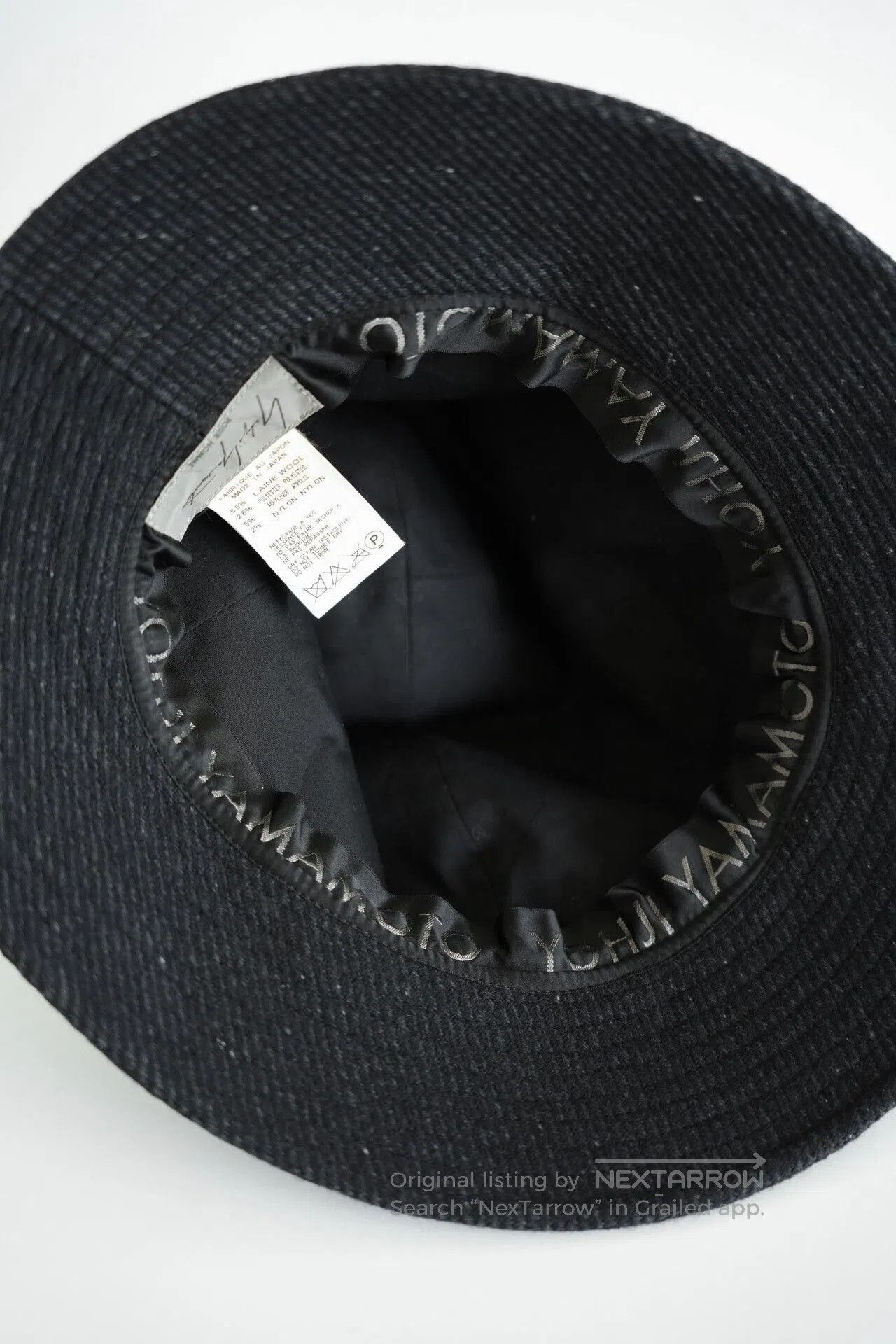 Yohji Yamamoto Yohji Yamamoto Wool Black Hat. Size ONE SIZE - 6 Thumbnail