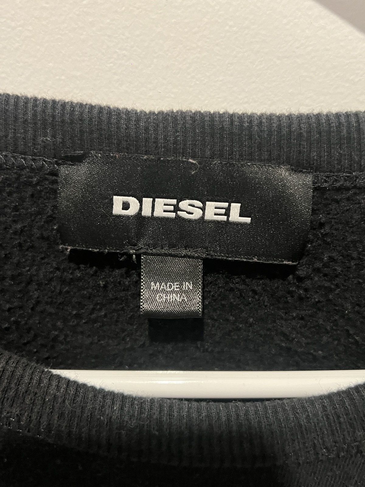 Diesel DIESEL Red Logo Sweatshirt / Size M / Black Size US M / EU 48-50 / 2 - 2 Thumbnail