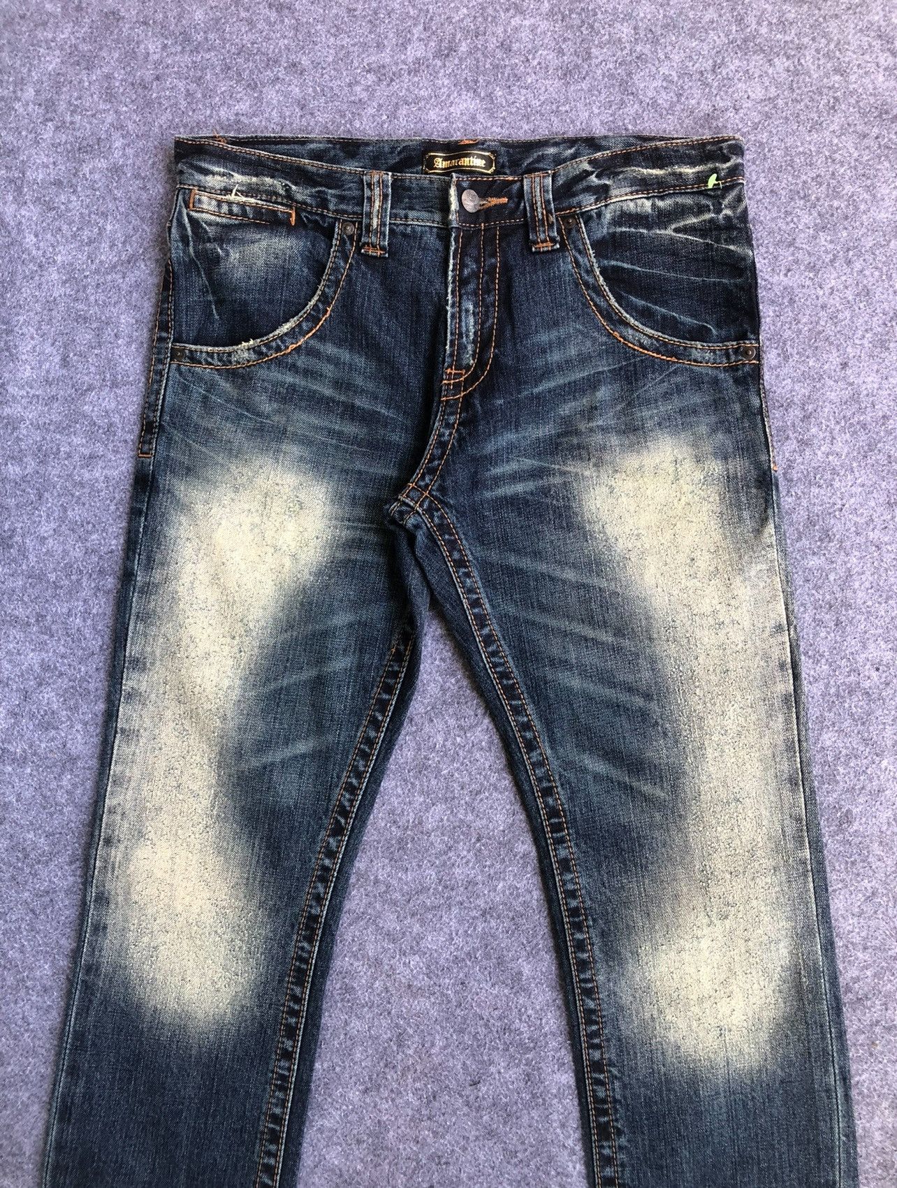 Vintage LastDrop🔥Rare🔥Japanese Designer Amarantine Straight Cut Jean Size US 33 - 3 Thumbnail