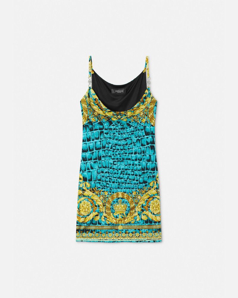 Versace o1y0226 Mini Dress in Multicolor Size XS / US 0-2 / IT 36-38 - 1 Thumbnail