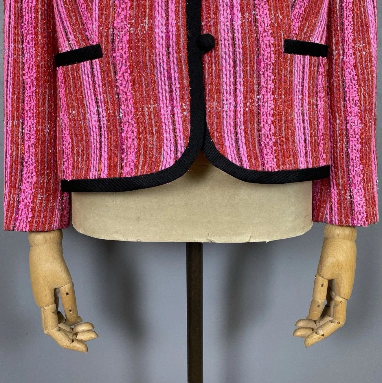 Other Hero Paris 4 Buttons Blazer Jacket Avant Garde Pink Top Size L / US 10 / IT 46 - 3 Thumbnail