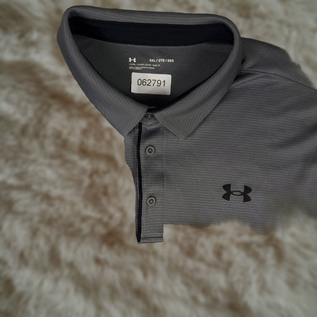Under Armour Under Armour Polo Shirt Mens Size 2XL Gray Golf Casual Short Sleeve Size US XXL / EU 58 / 5 - 1 Thumbnail