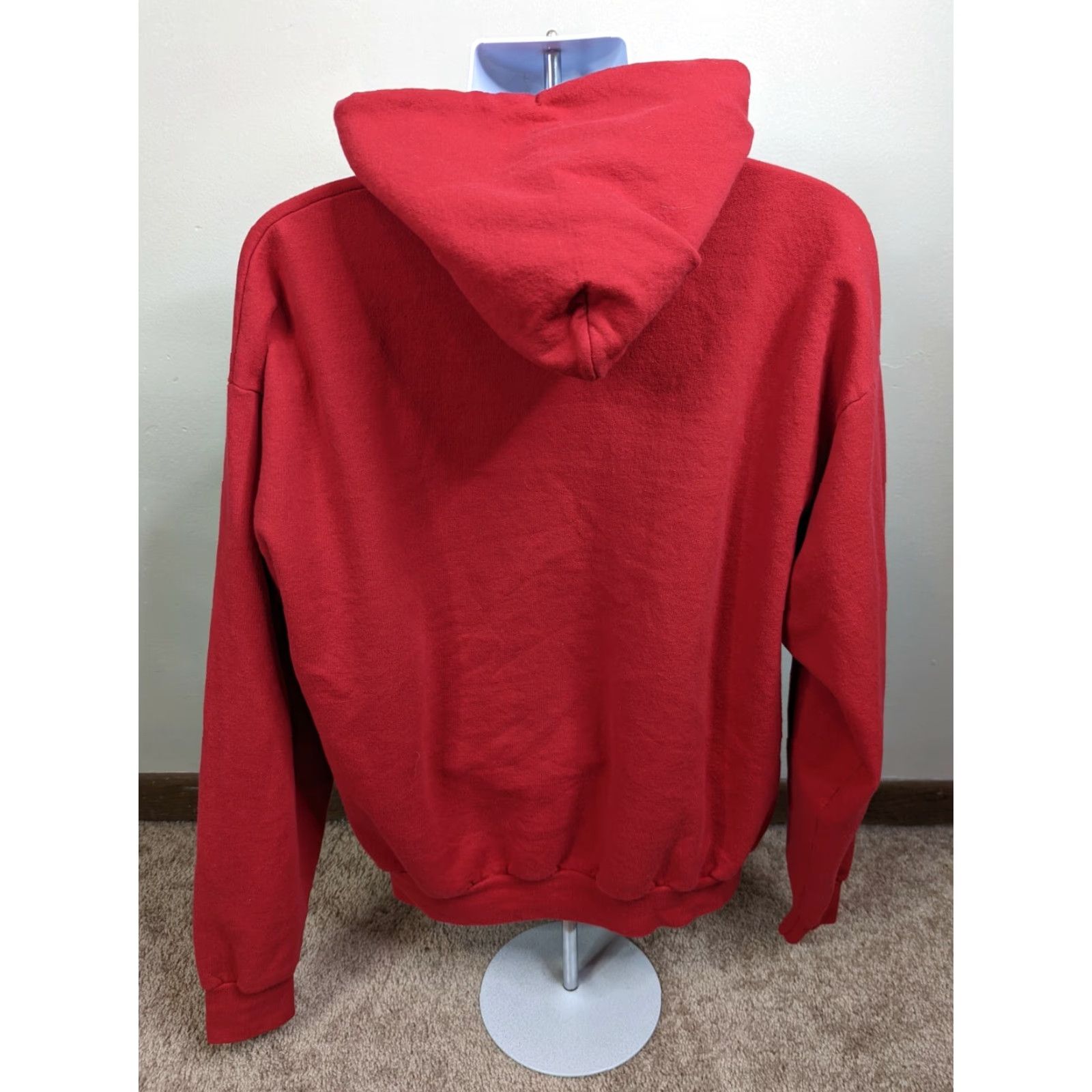 Hanes VINTAGE University Wisconsin Badgers Bucky NCAA Hoodie Sweatshirt Mens XL Red Nike Size US XL / EU 56 / 4 - 3 Thumbnail