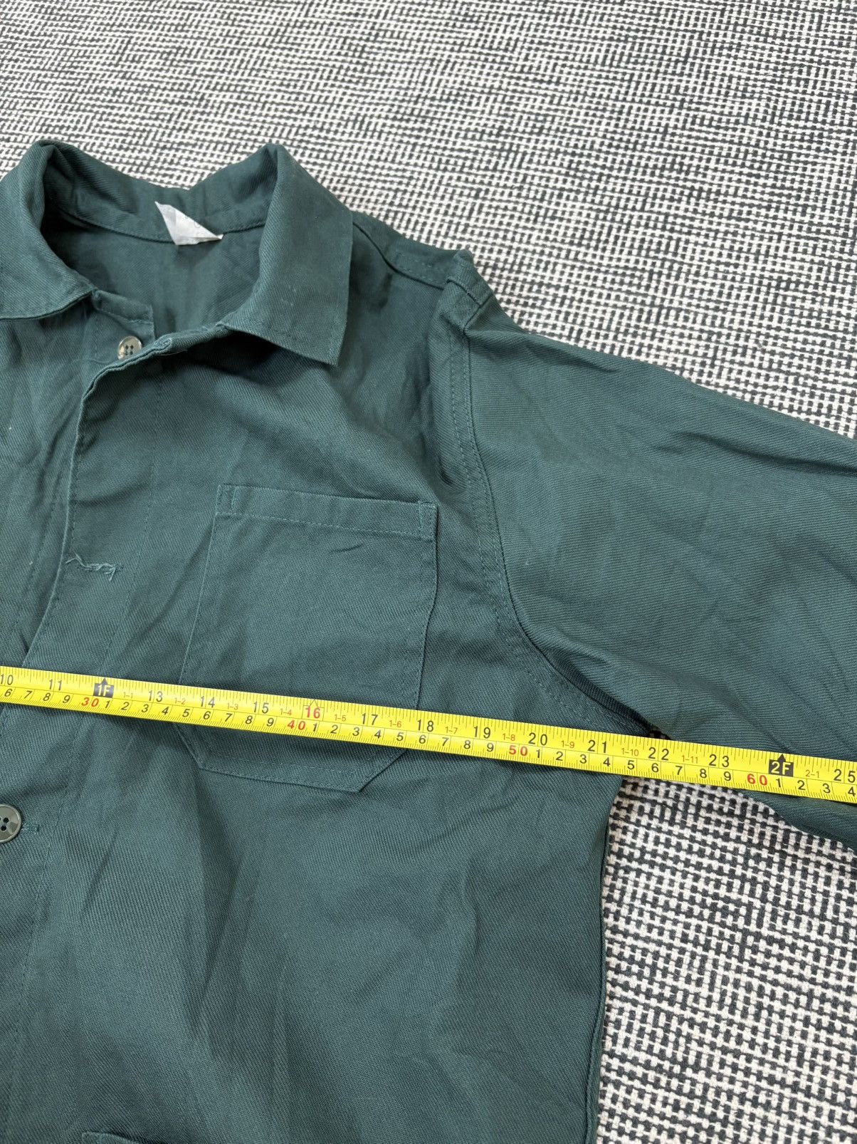 Le Laboureur 80s L’ideal French chore coat jacket green Size US M / EU 48-50 / 2 - 5 Thumbnail