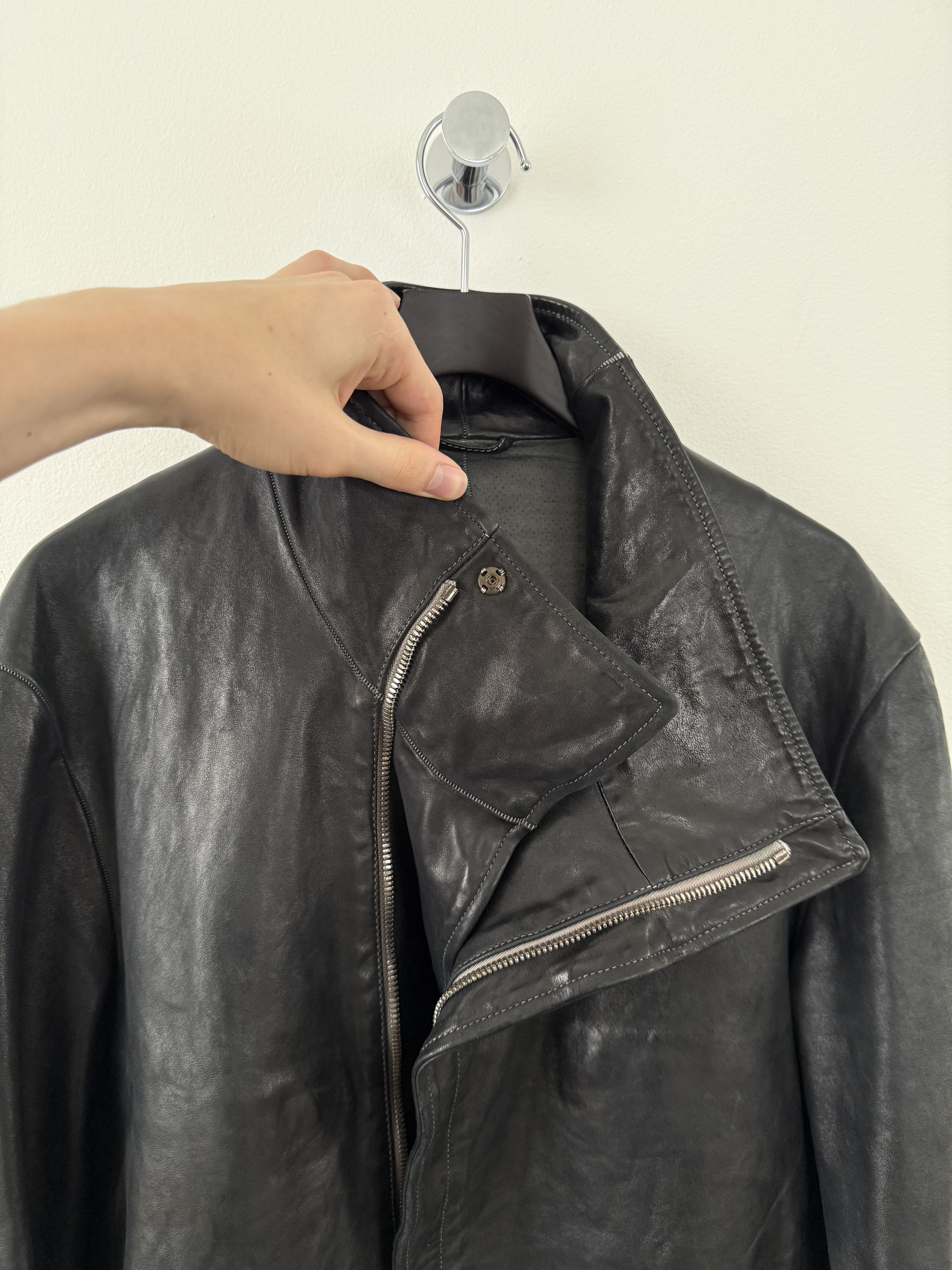 Carol Christian Poell Horse Leather Concealed Prosthetic Gloved Jacket Size US L / EU 52-54 / 3 - 12 Thumbnail