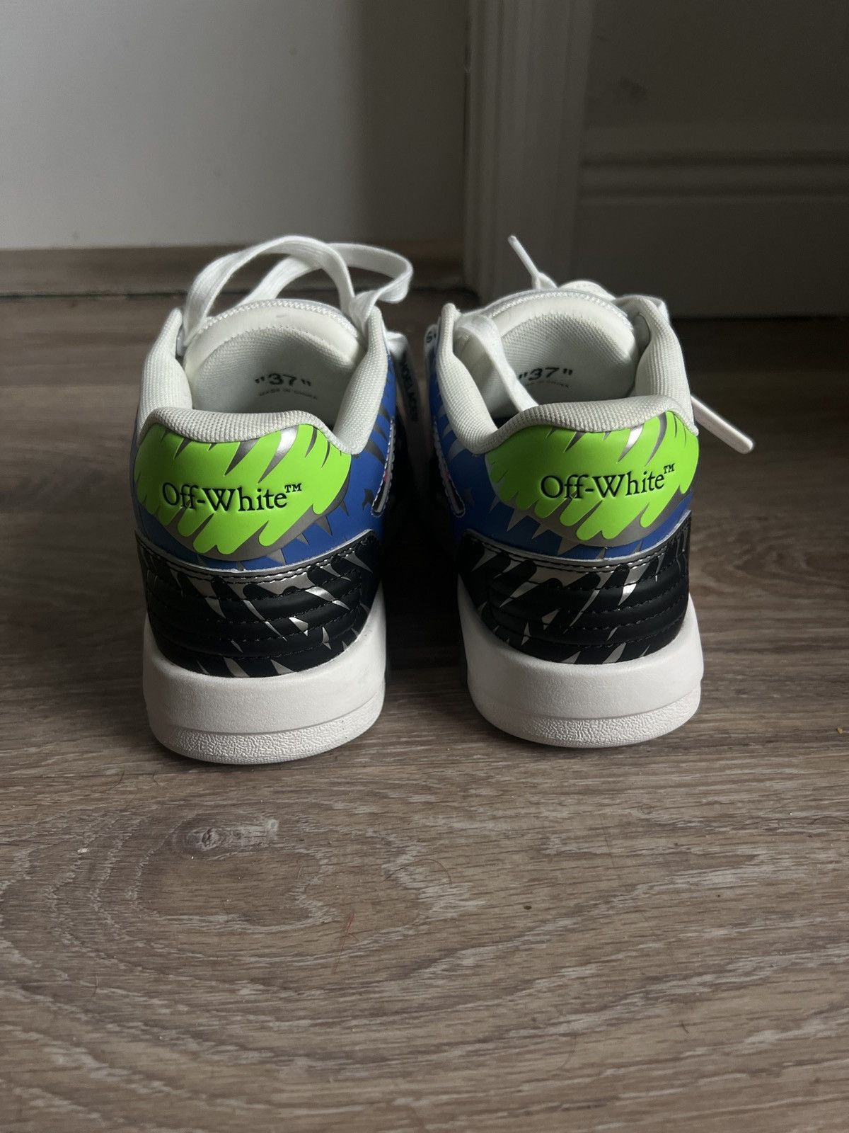 (B).Stroy × Off-White OFF-WHITE Out Of Office "000" Low Tops Size US 7 / IT 37 - 4 Thumbnail