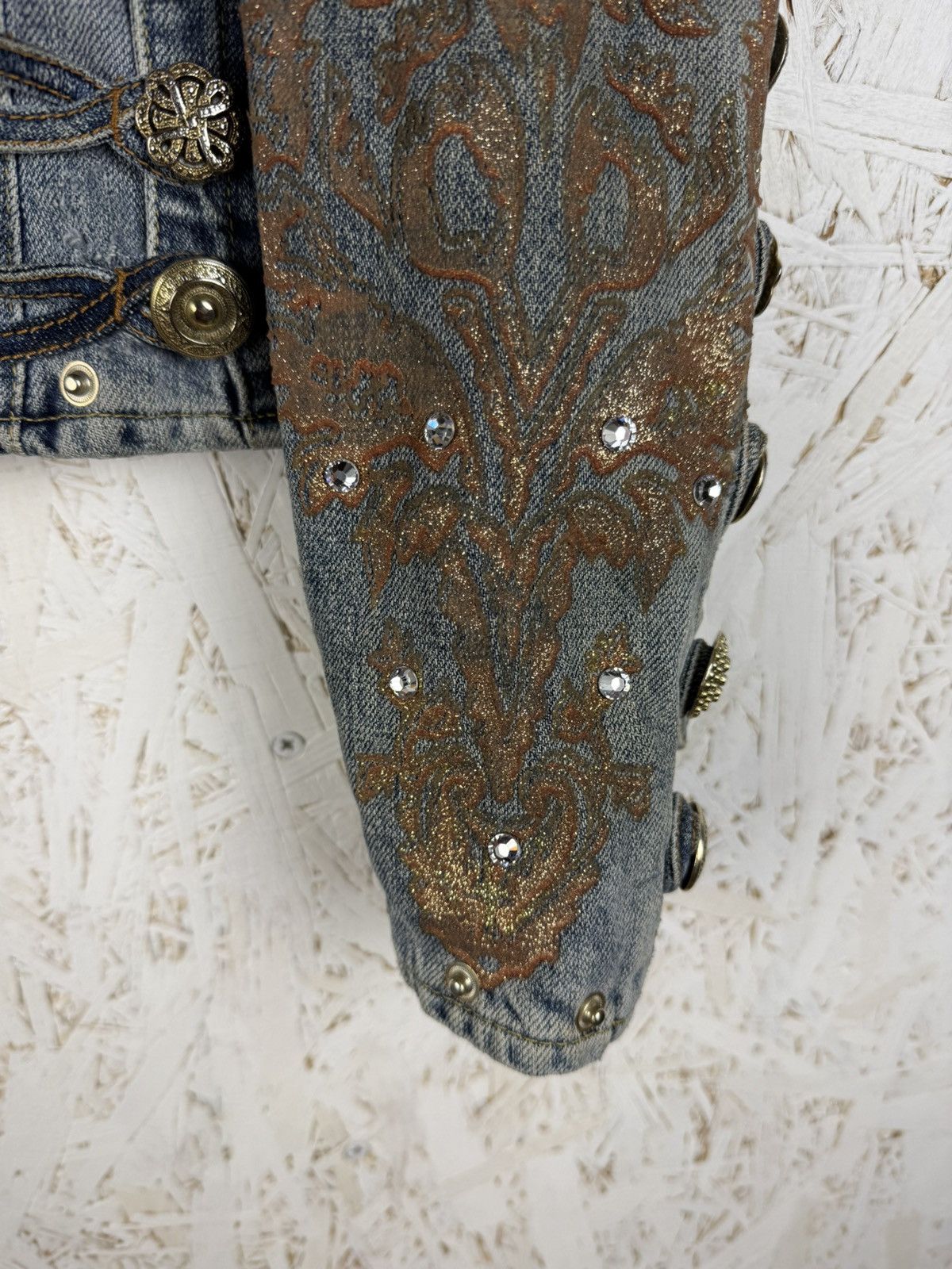 Roberto Cavalli Just Cavalli 2005 Runway Napoleon Denim Jacket Blue IT40 Size S / US 4 / IT 40 - 10 Thumbnail
