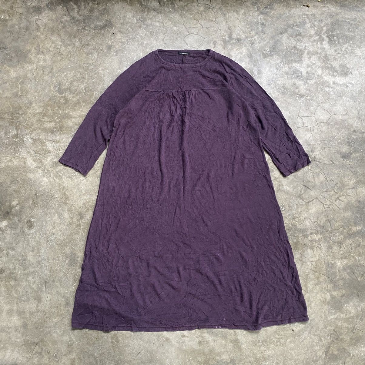 Y's Y's For Living By Yohji Yamamoto Dress Purple Size L / US 10 / IT 46 - 1 Thumbnail