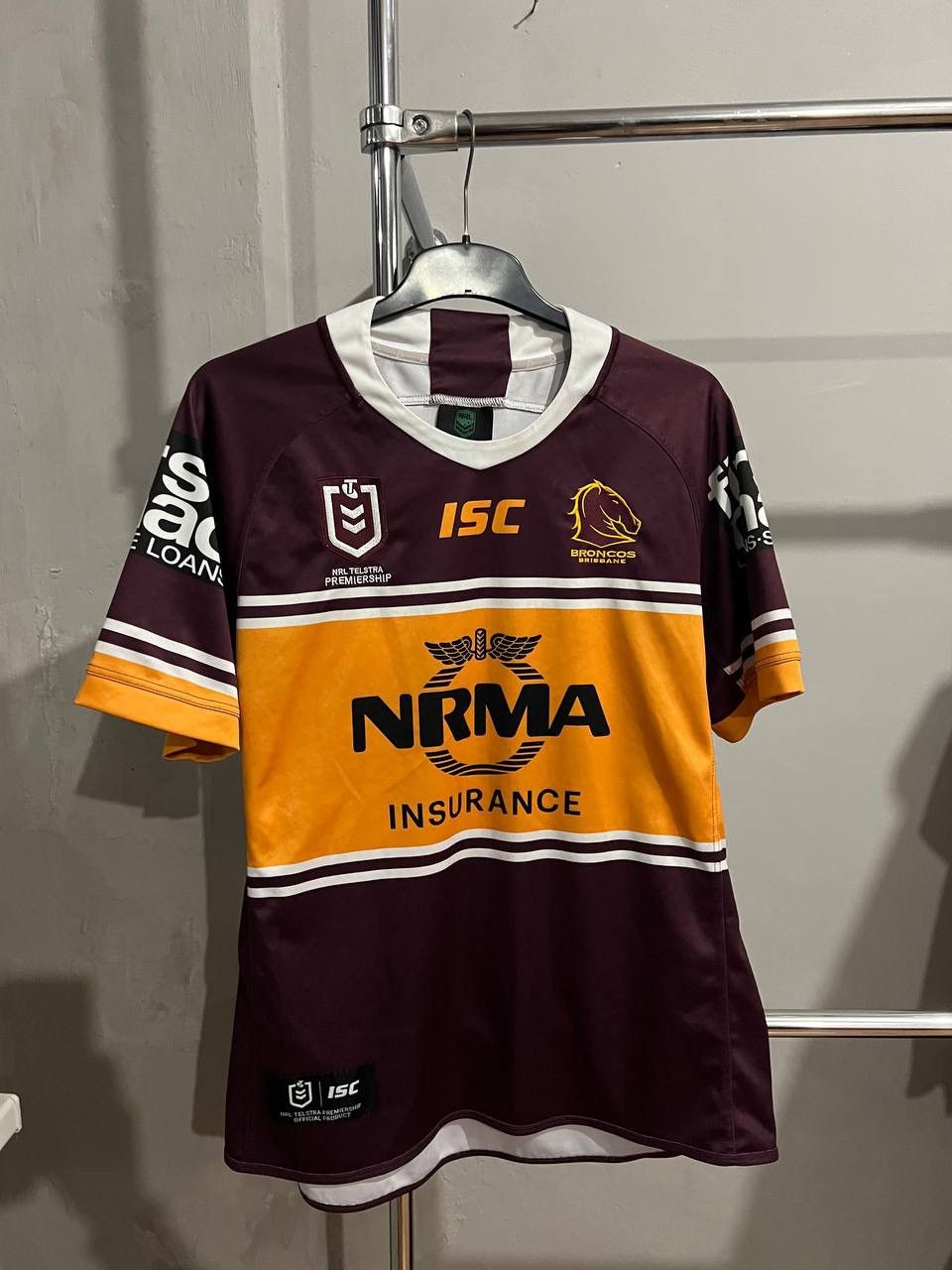New Zealand Outback 2019 NRL BRONCOS BRISBANE RUGNY UNION SHIRT JERSEY ISC 2XL Size US XXL / EU 58 / 5 - 3 Thumbnail