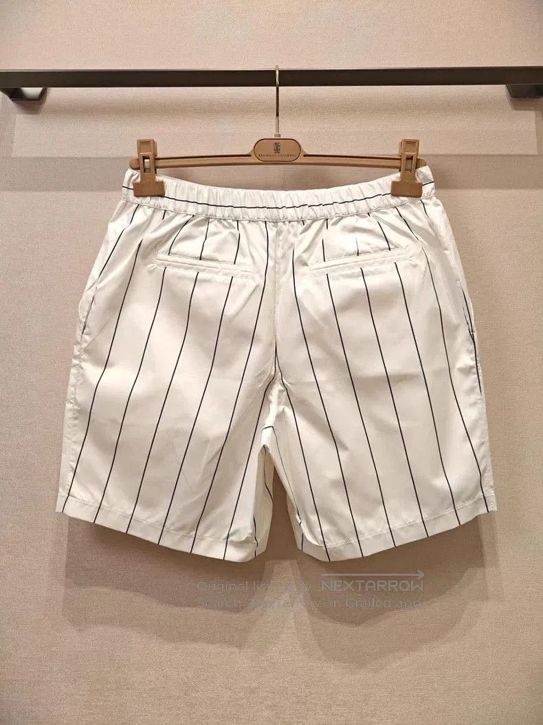 Brunello Cucinelli Brunello Cucinelli Striped Sports Shorts. Size US 26 / EU 42 - 7 Thumbnail