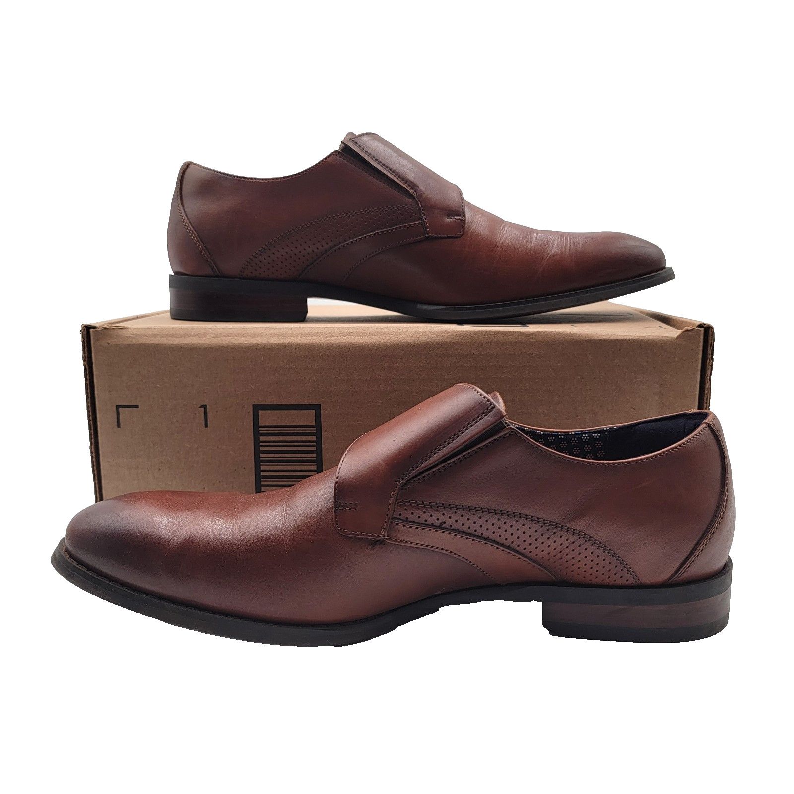 Stacy Adams Stacy Adams Karcher Monk Strap Mens Shoes 25590-221 Sz 9.5W Size US 9.5 / EU 42-43 - 2 Thumbnail
