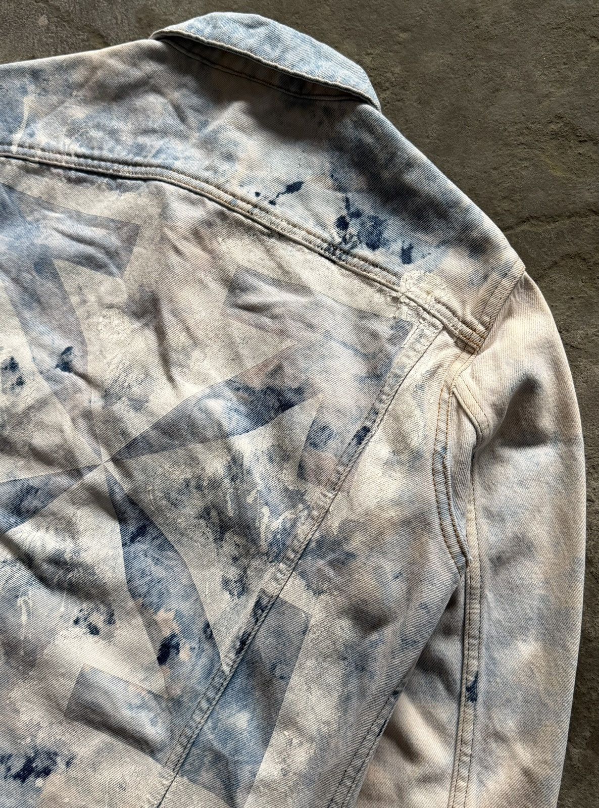 Off-White Off White - Extreme bleached denim jacket Size US M / EU 48-50 / 2 - 3 Thumbnail