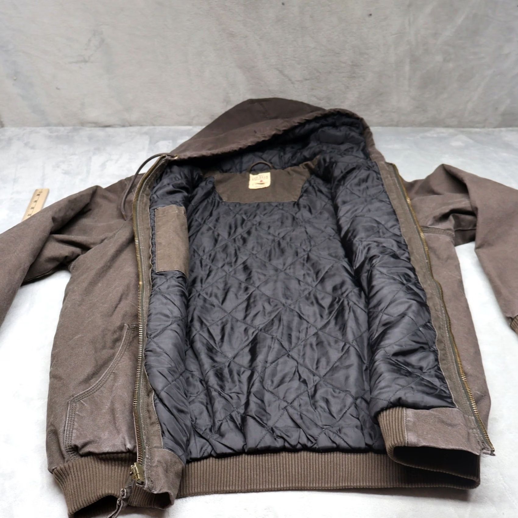 Vintage RedHead Jacket Mens Large Tall Brown Canvas Quilt Lined Workwear Winter Outdoor Size US L / EU 52-54 / 3 - 5 Thumbnail