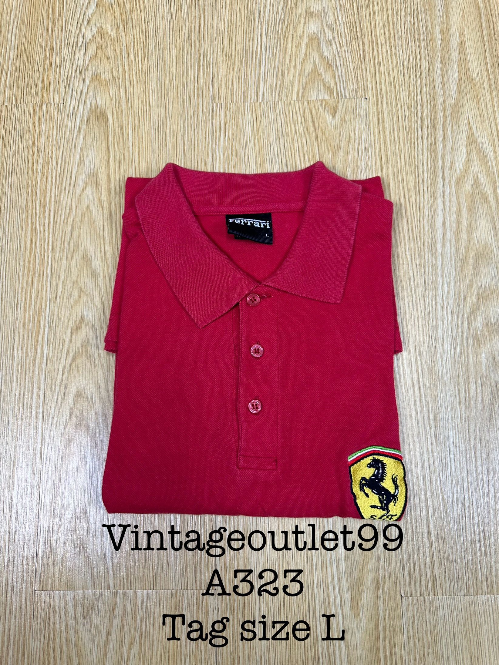 Ferrari Ferrari F1 World Championship 2004 Polo Red Washed A323 Size US M / EU 48-50 / 2 - 10 Thumbnail