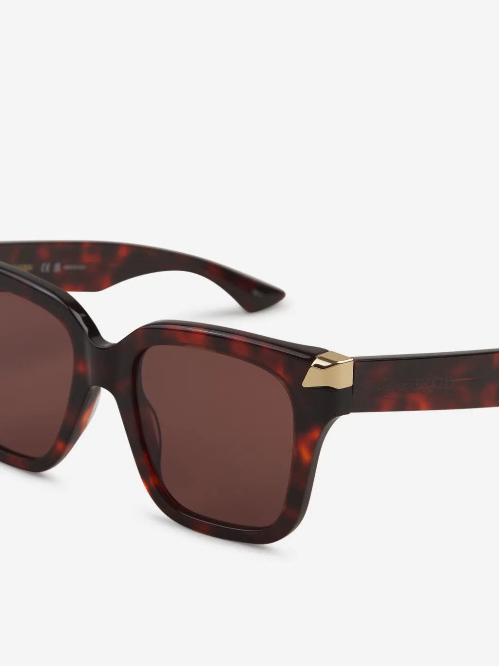 Alexander McQueen o1w1db10126 Size: OS/Punk Rivet Oversize Sunglasses in Black Size ONE SIZE - 3 Thumbnail