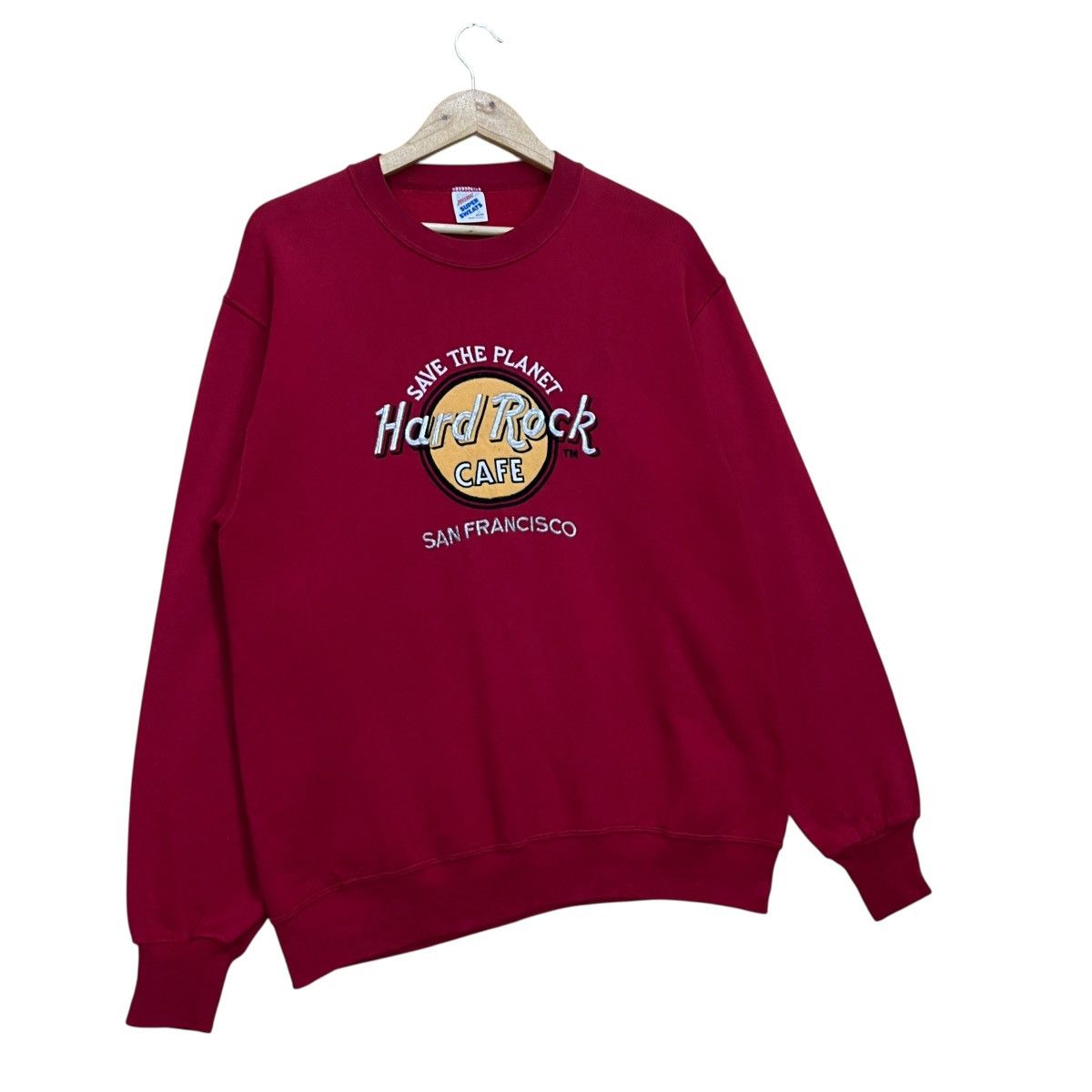 Hard Rock Cafe Vintage 90s Hard Rock Cafe Crewneck Sweatshirt Size US M / EU 48-50 / 2 - 2 Thumbnail