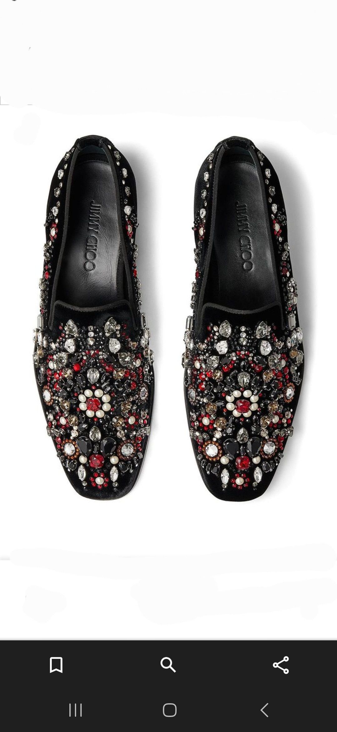 Jimmy Choo Jimmy Choo Saul crystal studded slippers 41 Size US 8 / EU 41 - 3 Thumbnail